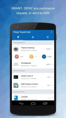 SuperUser android App screenshot 4